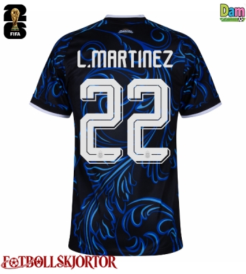 Argentina Lautaro Martinez #22 Bortatröja Dam VM 2026 Kortärmad